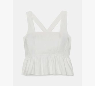 Kate Spade New York Cross-back Peplum Top