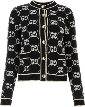 Gucci Embroidered Wool Cardigan