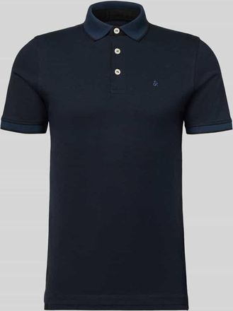 Jack & Jones Jack & Jones Slim Fit Poloshirt mit Viskose-Anteil Modell Paulos in Marine, Gr&ouml;&szlig;e XXL