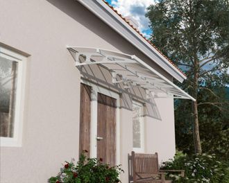 Palram Palram - Canopia Bordeaux Marquesina Para Puerta 447x140 Cm Transparente