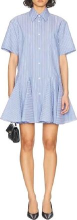 Marni Ruffle Skirt Cotton Dress, Brand Size 40 (US Size 8)
