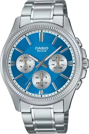 Casio Accessoires, Heren, Grijs, ONE Size, Mtp-1375Pd-2A2Vef Multifunctie Horloge