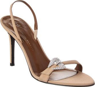 Giuseppe Zanotti Clandestino 90 Canvas Slingback Sandal