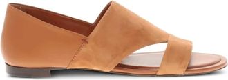 Tod's Schoenen, Dames, Bruin, 36 1/2 EU, Suède, Leren Suède Sandalen