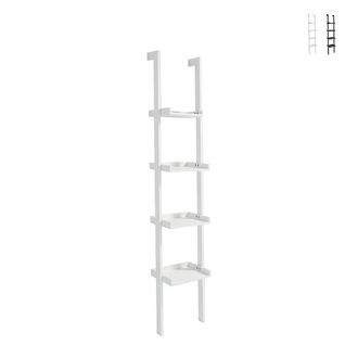 Oresteluchetta Libreria Effetto Legno Bianca Cm. H.180 X L.36,5 X P.34