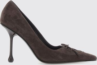 Jimmy Choo London D&eacute;collet&eacute; Scarlett 95 in pelle scamosciata con applicazione a fiocco