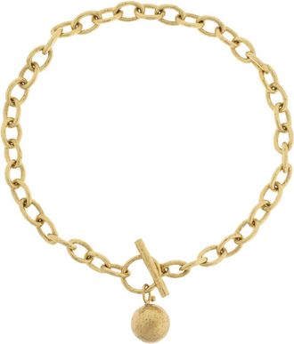 Ulla Johnson chain-link ball-pendant necklace - Oro
