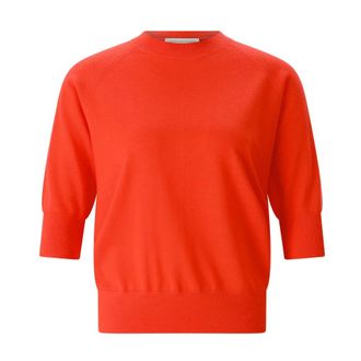 Dries Van Noten Round-neck Knitwear, female, Red, Size: XS Round-neck Knitwear