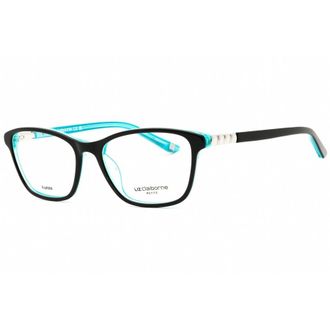 Liz Claiborne Ladies Black Rectangular Eyeglass Frames L443