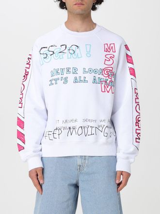 Msgm Felpa in cotone stampato