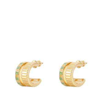 Ivi Seaside Collection Earrings, female, Yellow, Size: ONE SIZE Mini Slot Earring - Ivi - Green - Or