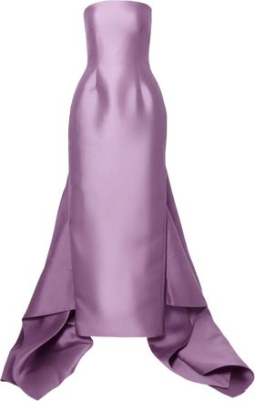 Solace London Abito lungo Imani senza spalline - Viola