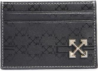 Off-white Classic Leather Card Holder in Black at Nordstrom Rack