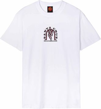 Santa Cruz T-Shirt SANTA CRUZ DRESSEN TRIBAL ARCH FRONT, Herren, Gr. XXL, wei&szlig;, Obermaterial: 100% Baumwolle, Shirts T-Shirt, f&uuml;r Erwachsene, sportlicher Stil, f