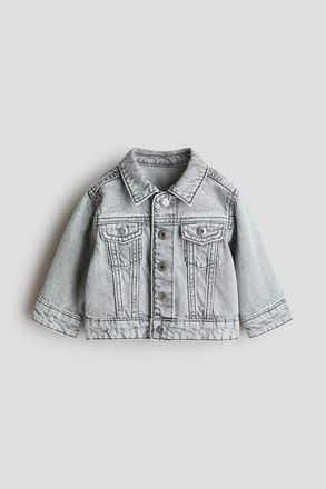 H&M Denim Jacket in Light Denim Gray at Nordstrom, Size 18M
