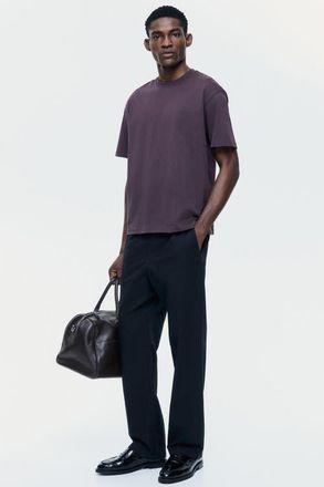 H&M Regular-fit linen-blend pants in Black at Nordstrom, Size Xxx-Large