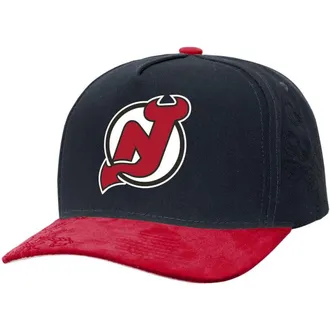 Mitchell & Ness Mens Mitchell & Ness Black/Red New Jersey Devils May Flowers Pro Crown Adjustable Hat at Nordstrom