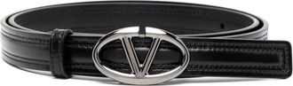 Valentino Garavani The Bold Edition VLogo belt - women - Calf Leather - 90 - Black