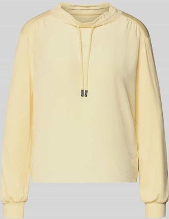 Marc Cain Longsleeve mit Rundhalsausschnitt in Hellgelb, Gr&ouml;&szlig;e 34