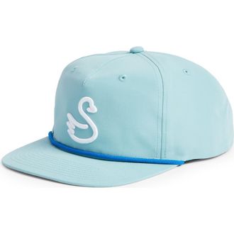 Swannies Dubs Embroidered Swan Rope Style Golf Hat in Marine-Ocean at Nordstrom Rack