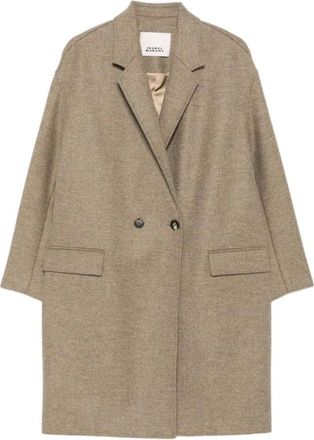 Isabel Marant Jassen, Dames, Beige, S, Beige Jassen voor Vrouwen