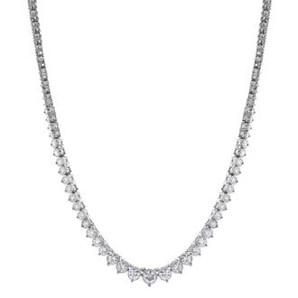 Grown Brilliance 14KT White Gold 5.00 Carat Lab Grown Diamond Necklace for Women