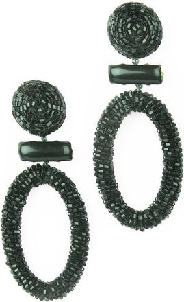 Deepa Gurnani Yolanda Drop Earrings in Black at Nordstrom