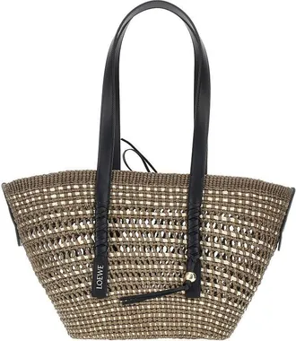 Loewe Braided palm medium Braid basket bag Woman One Size