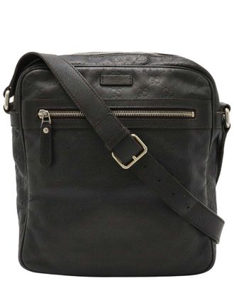 Gucci Black Leather Diamante Shoulder Bag (Authentic Pre-Loved)