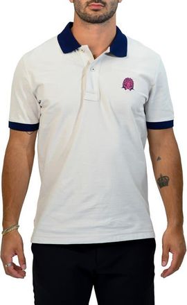 Maceoo Mozartspecktip Stretch Nylon Polo in White at Nordstrom, Size 4