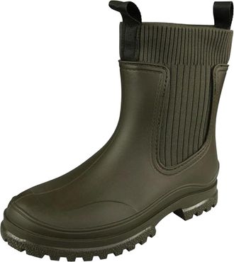 Loud Look Womens Ankle Boots Lightweight Pull-On Casual Walking Shoes with Chunky Heel, Non-Slip Grip Sole, Comfortable Rain & Snow for Daily Indoor Outdoor Wea