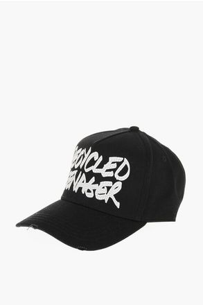 Dsquared2 Solid-Color Baseball Cap RECYCLED TEENAGER with Craquel&eacute;-Eff size One