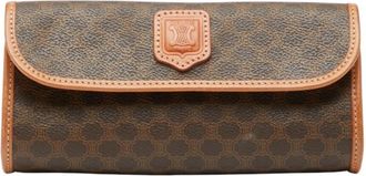 Celine Brown Pvc Leather Pouch (Pre-Owned)
