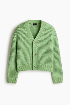 H&M Loose Fit Cardigan in Green at Nordstrom, Size Xx-Large