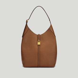 DeMellier The Large Siena Bucket in Tan Small Grain Leather Shoulder bag