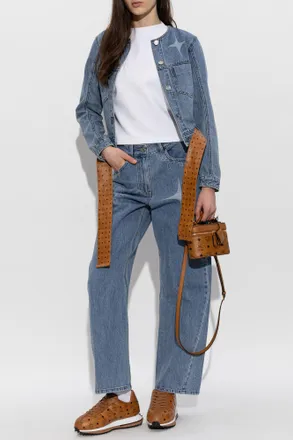 MCM Denim Jacket, Womens, Blue