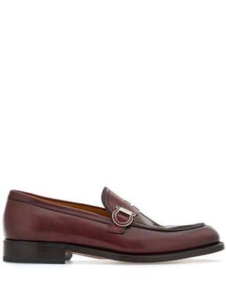 Ferragamo Mocassini con placca Gancini - Rosso