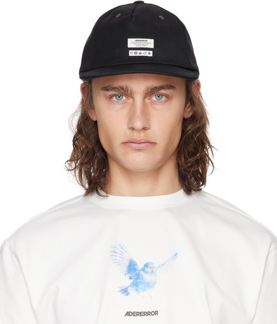 ベレー帽 ADERERROR Cap Product. 122 5JH814 ADER error Distressed Logo Hat - Black Hats, Accessories
