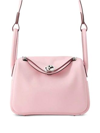 Herm&egrave;s 2025 Mini Swift Lindy 20 satchel - women - Calf Leather - One Size - Pink