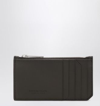 Bottega Veneta Fondente Intrecciato zip card holder