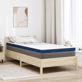 vidaXL Almohadillas Para Colch&oacute;n Blanco Y Azul 100 X 200 Cm Vidaxl