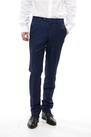 Corneliani Linen Wool and Silk-blended LEADER Pants size 44