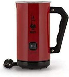 Bialetti Leche Frother El&eacute;ctrico, Leche Frother Por Cappuccino, Capacidad 150 Ml Cappuccino Or 300 Ml Caliente Leche, Rojo