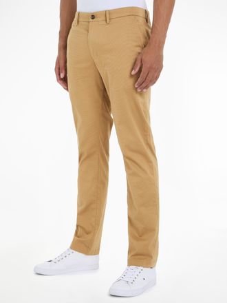Tommy Hilfiger Chinohose TOMMY HILFIGER CHINO DENTON PRINTED STRUCTURE, Herren, Gr. 30, L&auml;nge 34, gr&uuml;n (classic khaki), Web, Obermaterial: 97% Baumwolle, 3% Elasthan