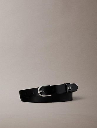 Calvin Klein Cintur&oacute;n Con Hebilla Redondeado Con Monograma
