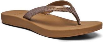Sanuk Cosmic Shores Water Friendly Flip Flop in Bronze at Nordstrom, Size 6