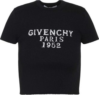 Givenchy Short Sleeves Crop Top