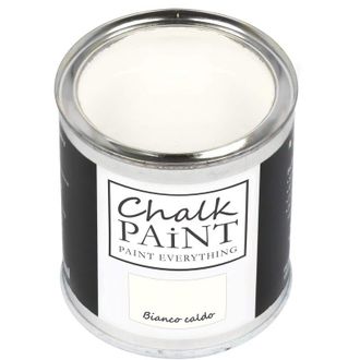 None CHALK PAINT Everything Bianco Caldo 750 ml - SENZA CARTEGGIARE Colora Facilmente Tutti i Materiali
