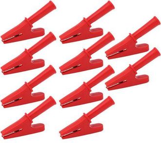 OEM 10 Pinzas De Prueba El&eacute;ctricas De 20 A, Con Apertura De 10 Mm, Para Soldadura Y Equipos Electr&oacute;nicos