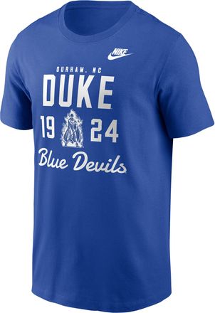 Nike Duke Legacy Stacked Est Nike Mens College T-Shirt in Blue | N1994EVDUV-AZ2